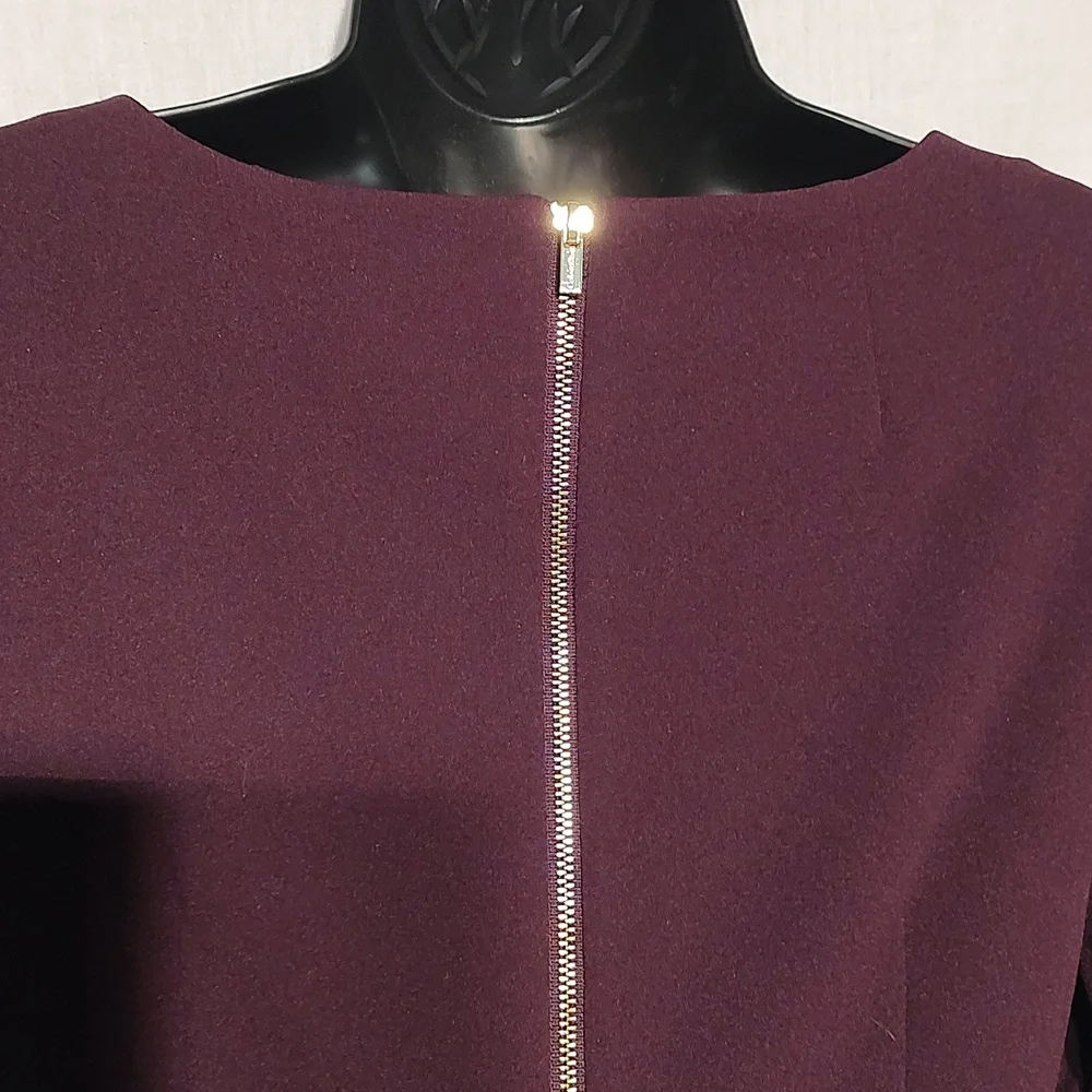 Women's deep purple Calvin Klein dress. Size 4P - Picture 8 of 11